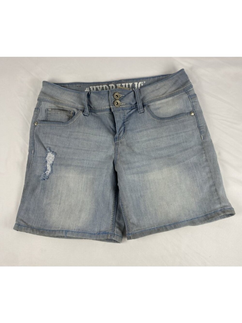 Hydraulic Bailey Grudge Low Rise Stretch Jean Shorts Womens / Jrs Size 11/12 - Picture 1 of 9